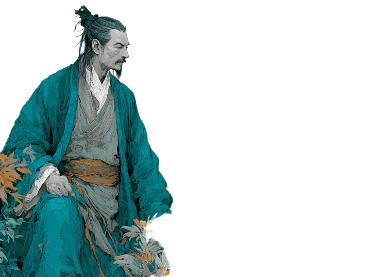 Ancient Chinese Poet V5 Vinyl Car Decal Sticker – Waterproof & UV-Resistant 8"