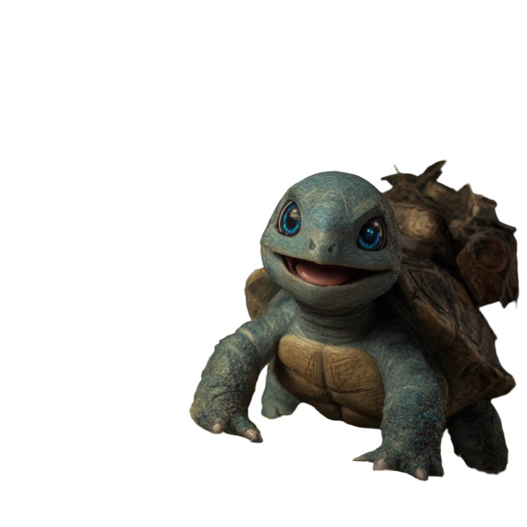Realistic Squirtle Vinyl Car Decal Sticker – Waterproof & UV-Resistant 8"