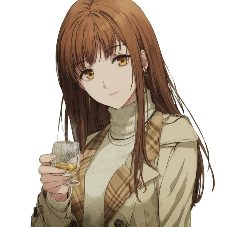 Whisky Personification Vinyl Car Decal Sticker – Waterproof & UV-Resistant 8"