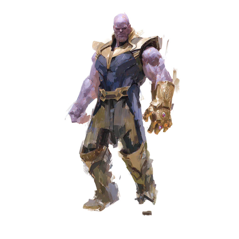Thanos With Gauntlet V8 Vinyl Car Decal Sticker – Waterproof & UV-Resistant 8"