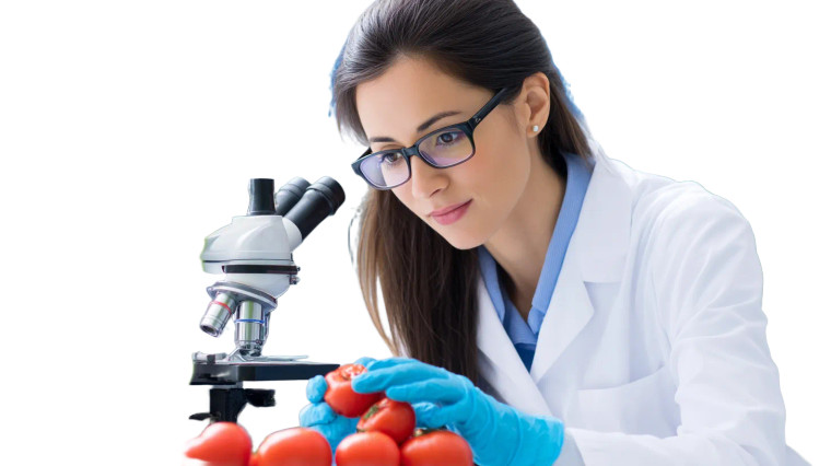 Scientist Testing Food Vinyl Car Decal Sticker – Waterproof & UV-Resistant 8"
