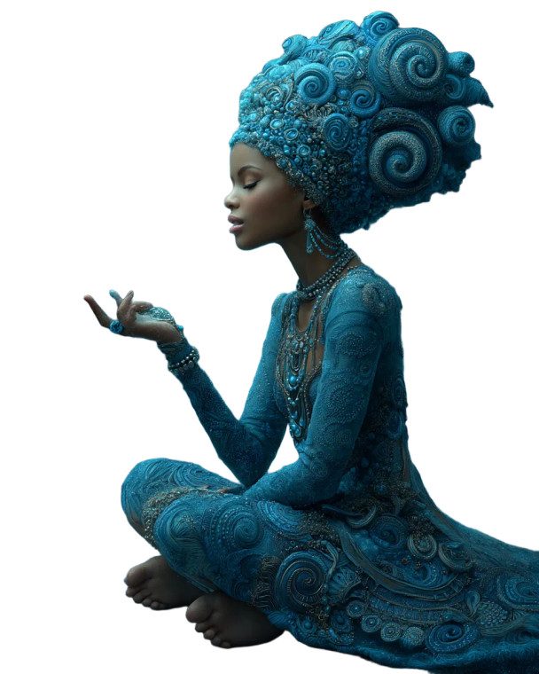 Mystical Priestess Art Vinyl Car Decal Sticker – Waterproof & UV-Resistant 8"