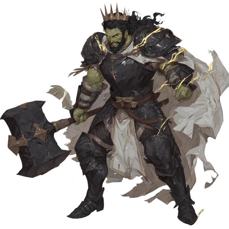Half-Orc Paladin V8 Vinyl Car Decal Sticker – Waterproof & UV-Resistant 8"