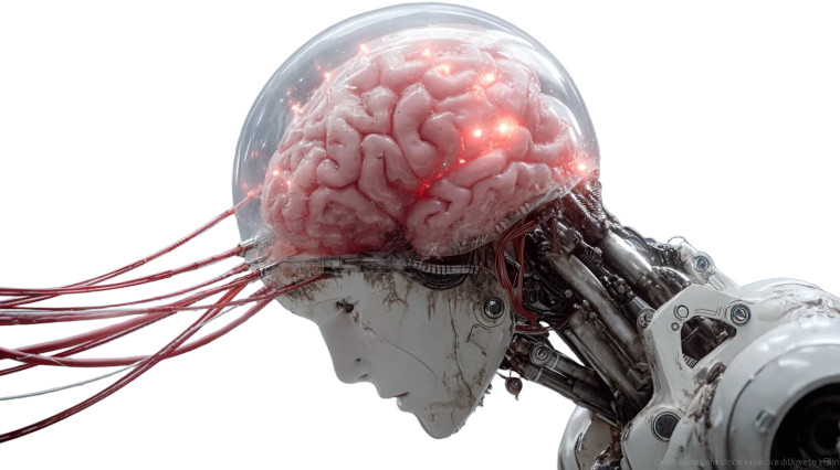 Matrix Brain Robot Vinyl Car Decal Sticker – Waterproof & UV-Resistant 8"