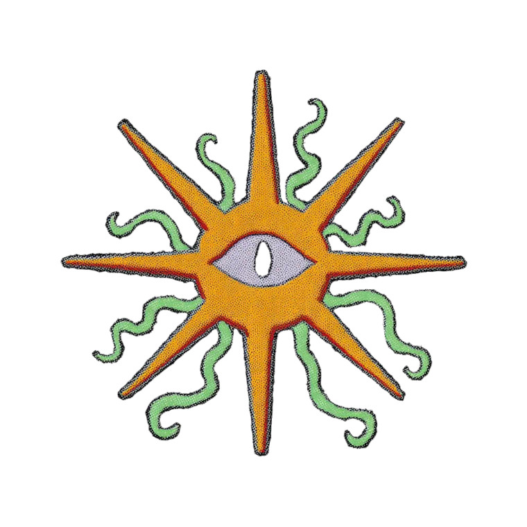 Sun God V2 Vinyl Car Decal Sticker – Waterproof & UV-Resistant 8"