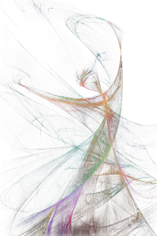 Fractal Dance Woman Vinyl Car Decal Sticker – Waterproof & UV-Resistant 8"