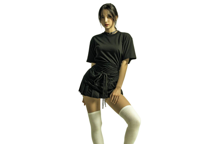 Gothic Streetwear Model V2 Vinyl Car Decal Sticker – Waterproof & UV-Resistant 8"
