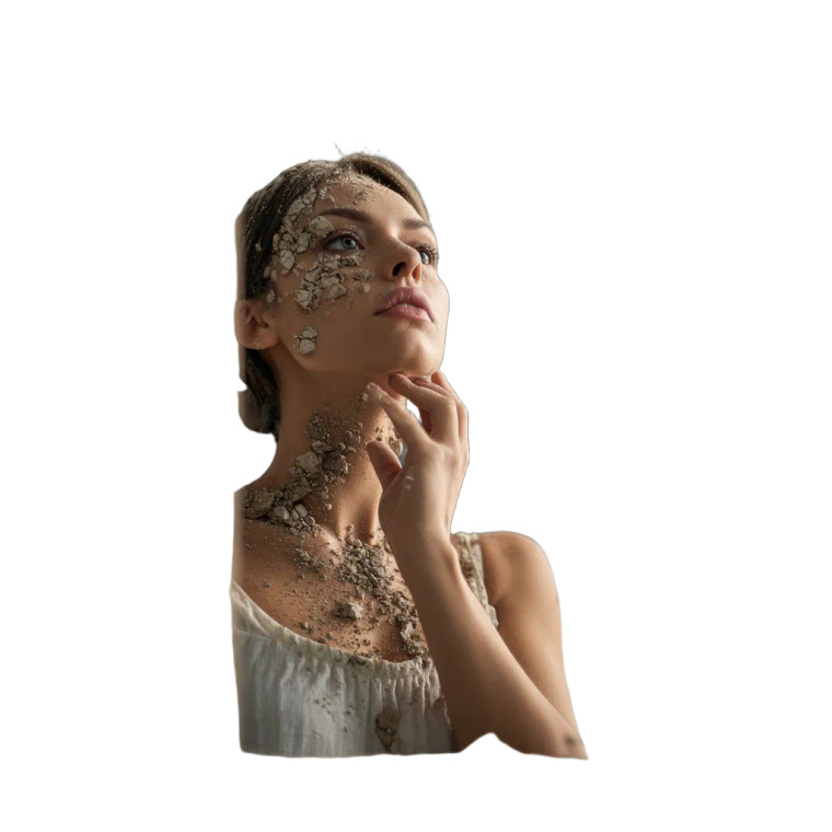 Clay Shedding Woman Vinyl Car Decal Sticker – Waterproof & UV-Resistant 8"