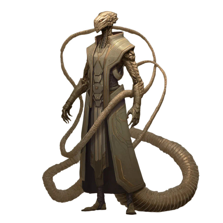 Snake-Bodied Humanoid Vinyl Car Decal Sticker – Waterproof & UV-Resistant 8"