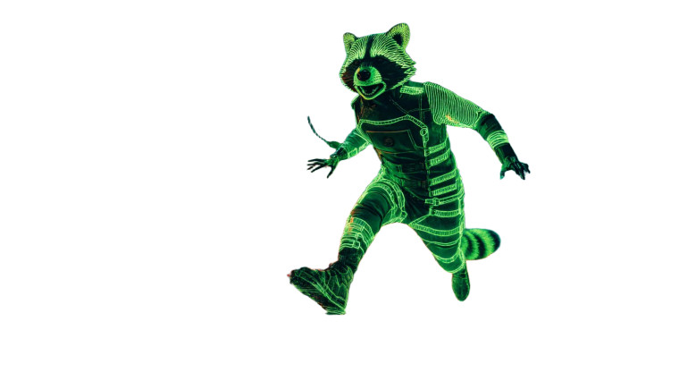 Tron Raccoon Vinyl Car Decal Sticker – Waterproof & UV-Resistant 8"