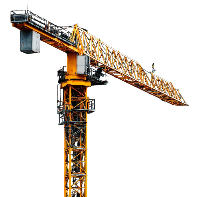 Steel Crane Vinyl Car Decal Sticker – Waterproof & UV-Resistant 8"
