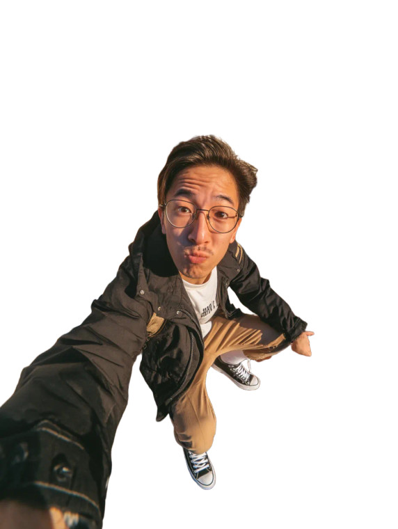 Jumping Asian Man V3 Vinyl Car Decal Sticker – Waterproof & UV-Resistant 8"