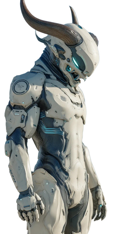 Futuristic Armored Warrior V7 Vinyl Car Decal Sticker – Waterproof & UV-Resistant 8"