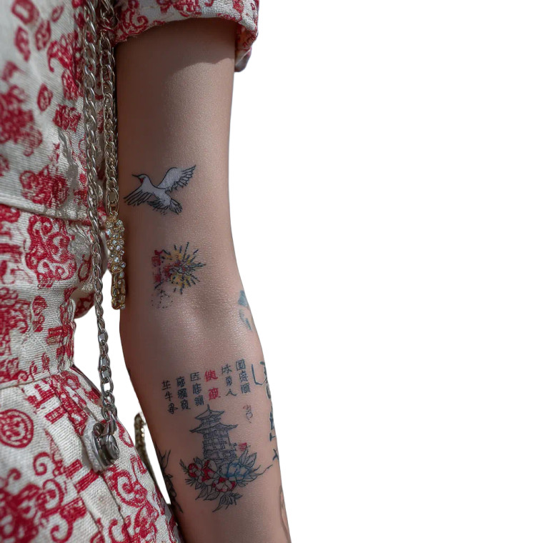 Stylish Chinese Women Vinyl Car Decal Sticker – Waterproof & UV-Resistant 8"