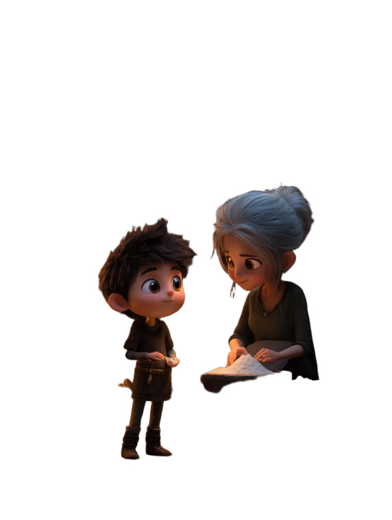 Child Baking With Grandma Vinyl Car Decal Sticker – Waterproof & UV-Resistant 8"