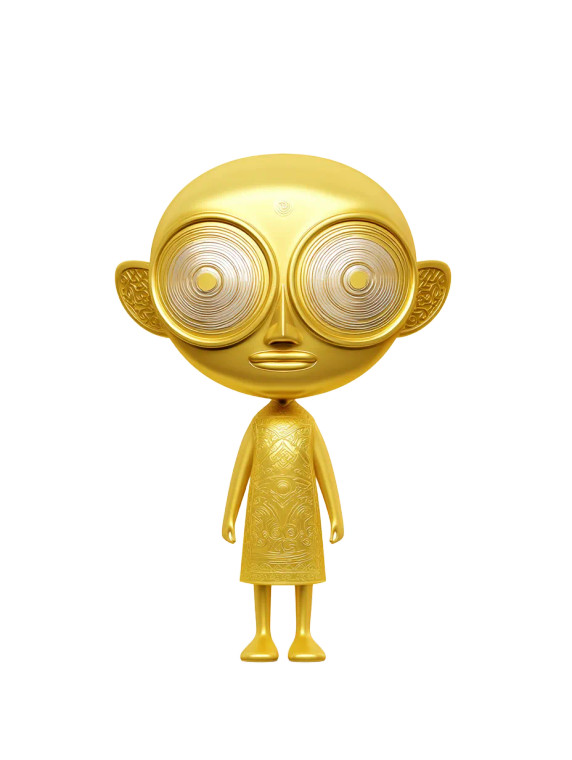 Sanxingdui Boy Vinyl Car Decal Sticker – Waterproof & UV-Resistant 8"