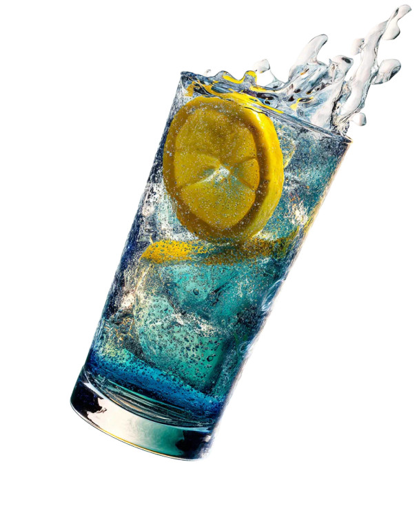 Floating Glass Tumbler Vinyl Car Decal Sticker – Waterproof & UV-Resistant 8"