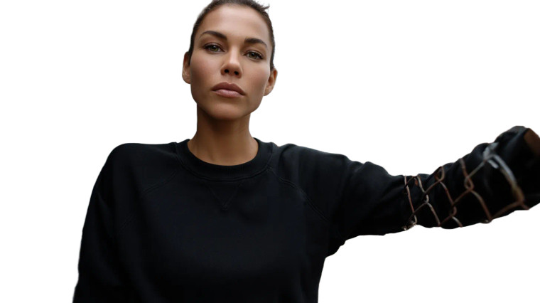 Slim White Model Vinyl Car Decal Sticker – Waterproof & UV-Resistant 8"