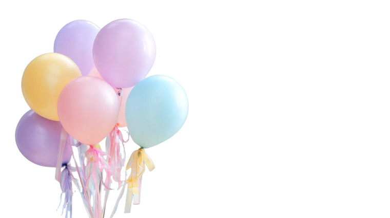 Pastel Balloons Bouquet Vinyl Car Decal Sticker – Waterproof & UV-Resistant 8"