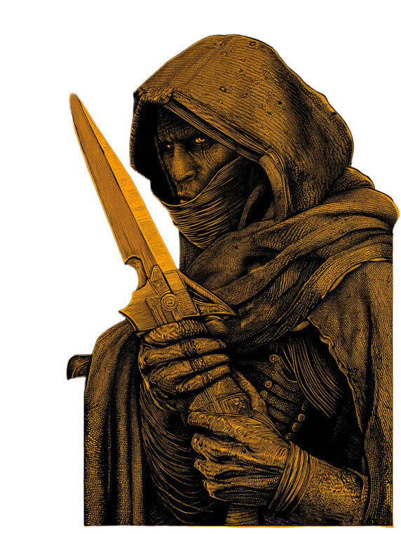 Fremen Warrior Vinyl Car Decal Sticker – Waterproof & UV-Resistant 8"