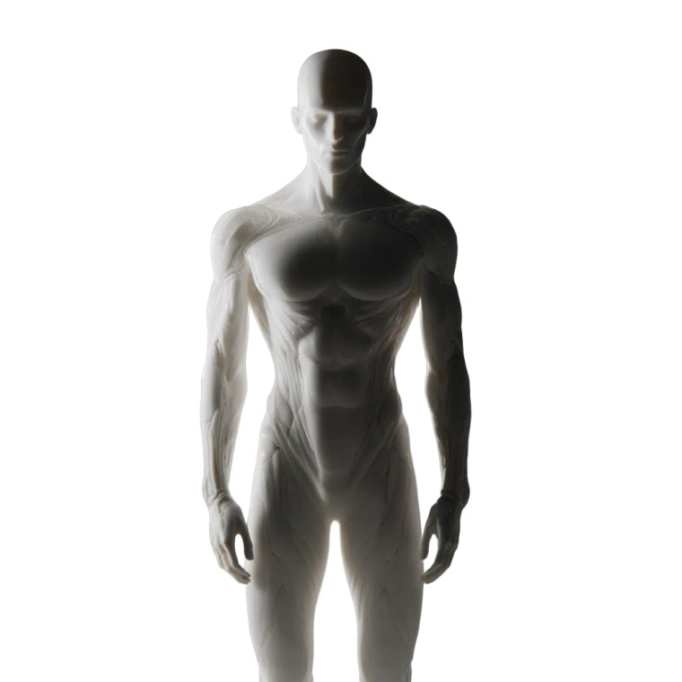 Simplified Humanoid Figure Vinyl Car Decal Sticker – Waterproof & UV-Resistant 8"