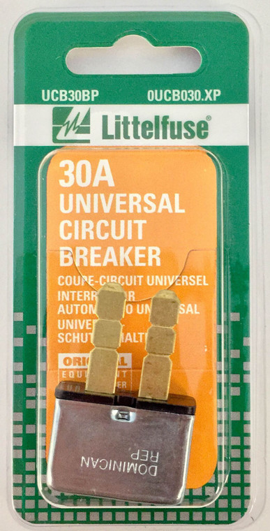 SAE Type II 30A Circuit Breaker | UBC | Automotive Wiring Harness Protector