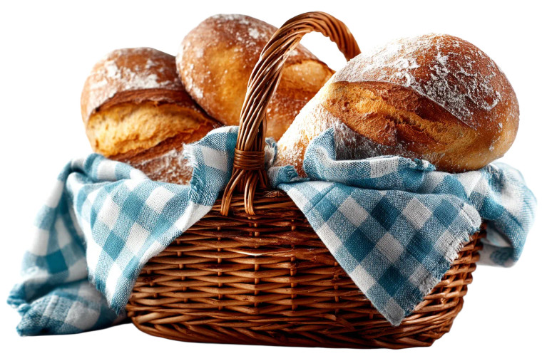 Wicker Bread Basket Vinyl Car Decal Sticker – Waterproof & UV-Resistant 8"