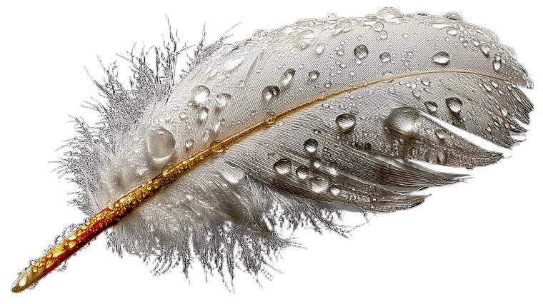 White Feather Vinyl Car Decal Sticker – Waterproof & UV-Resistant 8"