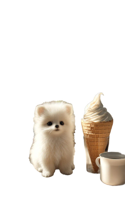 Tiny Spitz Puppy Vinyl Car Decal Sticker – Waterproof & UV-Resistant 8"