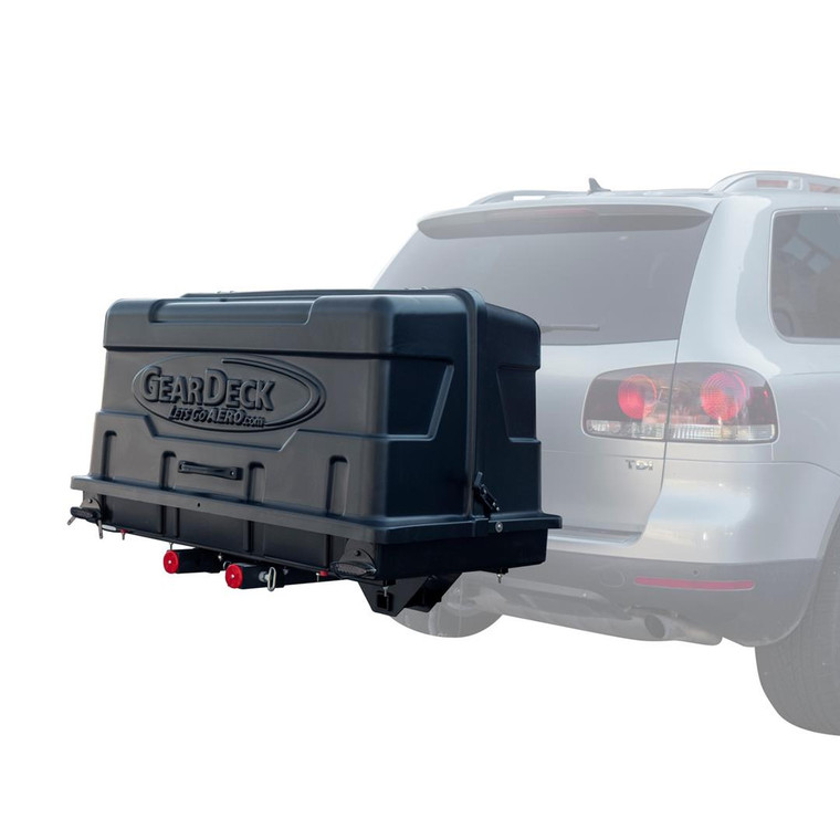 Weather-Proof Truck Cargo Carrier | GearDeck | Slide-Out Hitch Storage