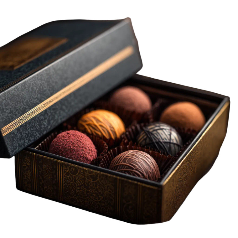 Luxury Chocolate Box Vinyl Car Decal Sticker – Waterproof & UV-Resistant 8"