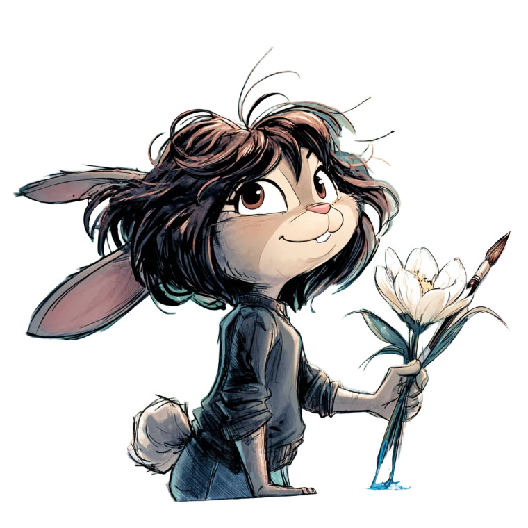 Mischievous Bunny Teacher Vinyl Car Decal Sticker – Waterproof & UV-Resistant 8"