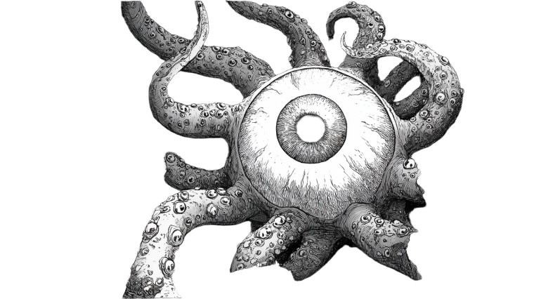 Giant Eyed Monster Vinyl Car Decal Sticker – Waterproof & UV-Resistant 8"