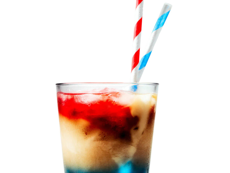 Layered Iced Drink Vinyl Car Decal Sticker – Waterproof & UV-Resistant 8"