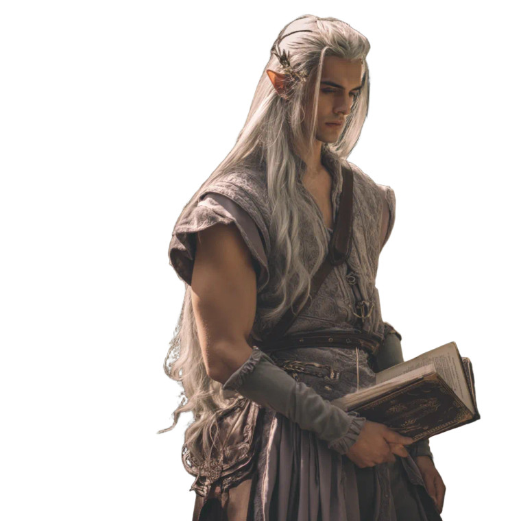 Silver-Haired Elf V2 Vinyl Car Decal Sticker – Waterproof & UV-Resistant 8"