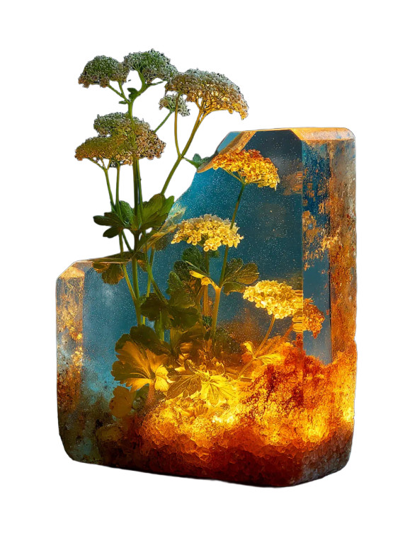 Split Glass Vase Vinyl Car Decal Sticker – Waterproof & UV-Resistant 8"
