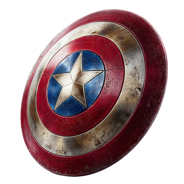 Captain America'S Shield V3 Vinyl Car Decal Sticker – Waterproof & UV-Resistant 8"