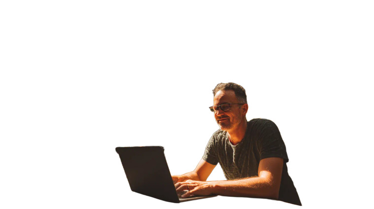 Happy Remote Worker Vinyl Car Decal Sticker – Waterproof & UV-Resistant 8"