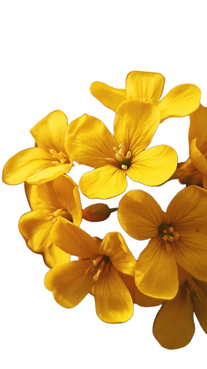 Yellow Flowers Close-Up Vinyl Car Decal Sticker – Waterproof & UV-Resistant 8"