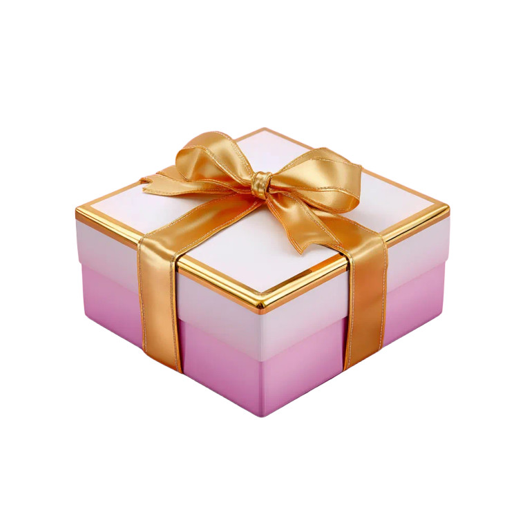 Luxury Gift Box Vinyl Car Decal Sticker – Waterproof & UV-Resistant 8"
