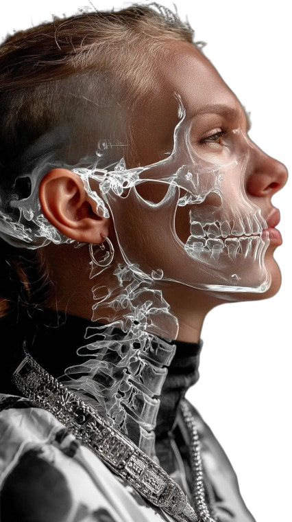 X-Ray Head V3 Vinyl Car Decal Sticker – Waterproof & UV-Resistant 8"