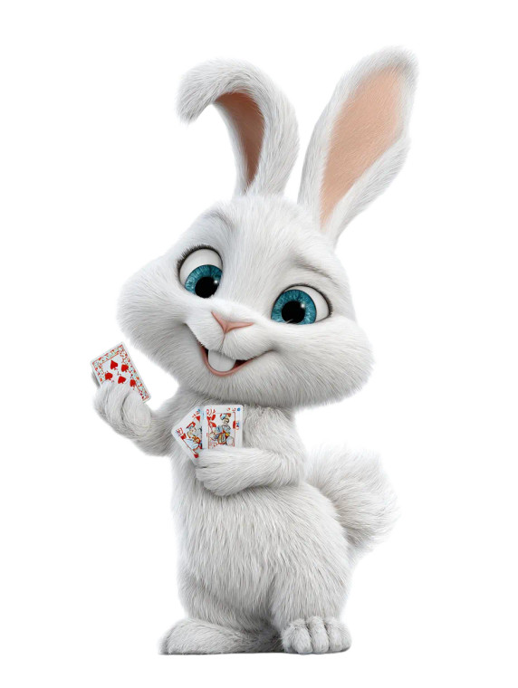 Cute Rabbit Mascot V2 Vinyl Car Decal Sticker – Waterproof & UV-Resistant 8"