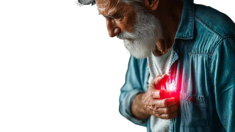 Elderly Man In Pain V2 Vinyl Car Decal Sticker – Waterproof & UV-Resistant 8"