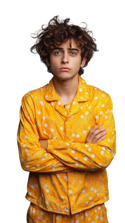 Confused Young Man Vinyl Car Decal Sticker – Waterproof & UV-Resistant 8"