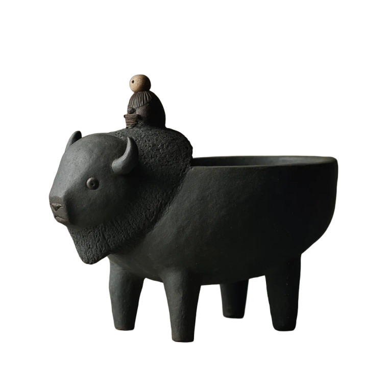 African Naive Sculpture Vinyl Car Decal Sticker – Waterproof & UV-Resistant 8"