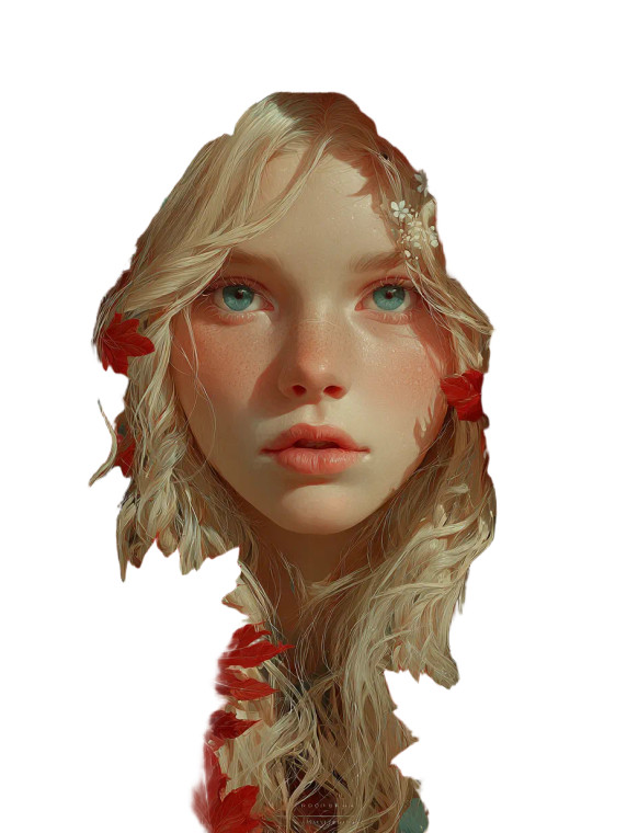 Fantasy Summer Girl Vinyl Car Decal Sticker – Waterproof & UV-Resistant 8"