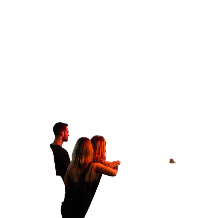 Lake Festival Crowd Vinyl Car Decal Sticker – Waterproof & UV-Resistant 8"