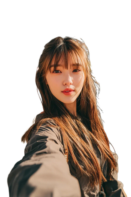 Korean Girl Selfie Vinyl Car Decal Sticker – Waterproof & UV-Resistant 8"