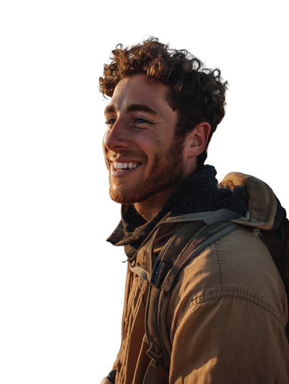 Smiling Jewish Student Vinyl Car Decal Sticker – Waterproof & UV-Resistant 8"