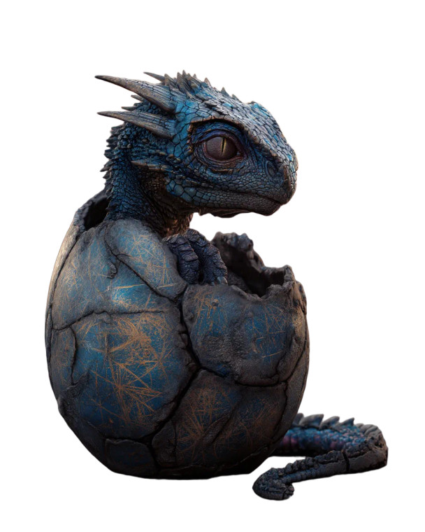 Baby Dragon Hatching V2 Vinyl Car Decal Sticker – Waterproof & UV-Resistant 8"